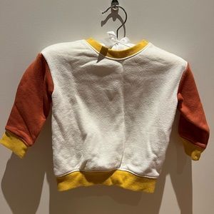 Tri color (orange yellow white) sweatshirt size 12months